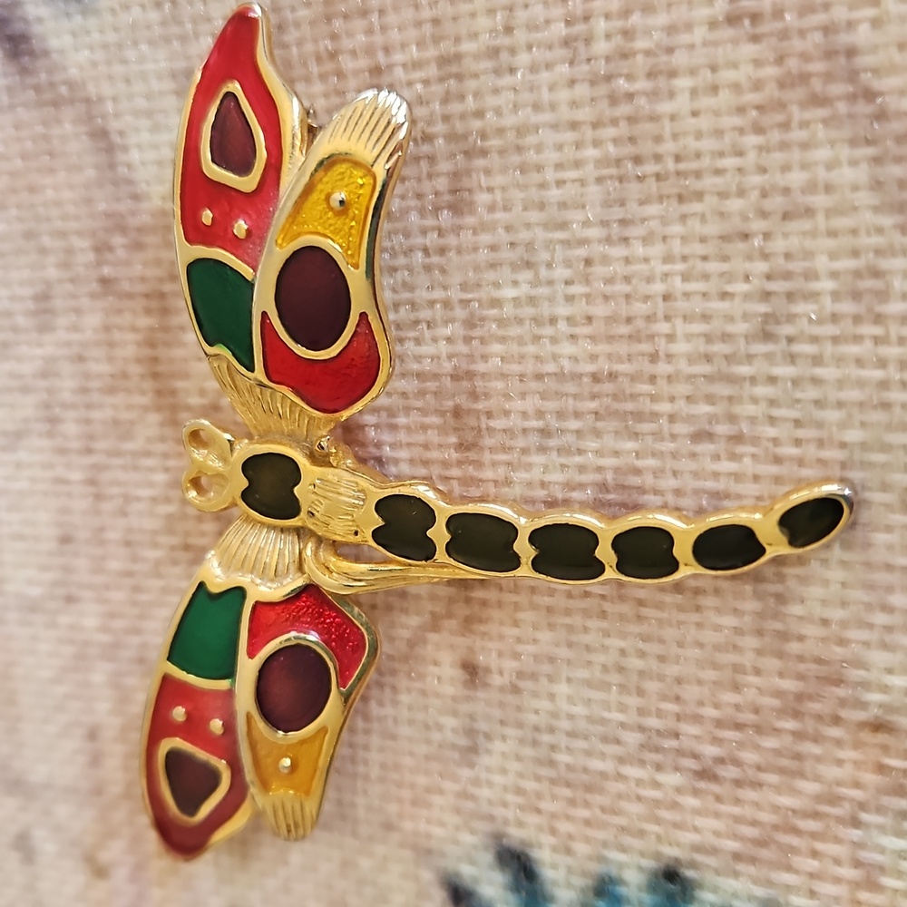 Vintage Dragonfly Brooch